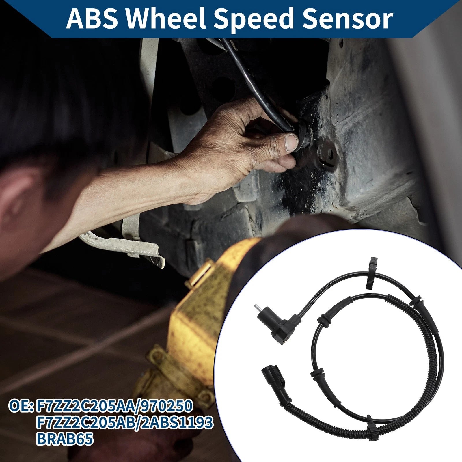 ABS Wheel Speed Sensor for Ford Mustang (1994–2004) No.F7ZZ2C205AA/970250