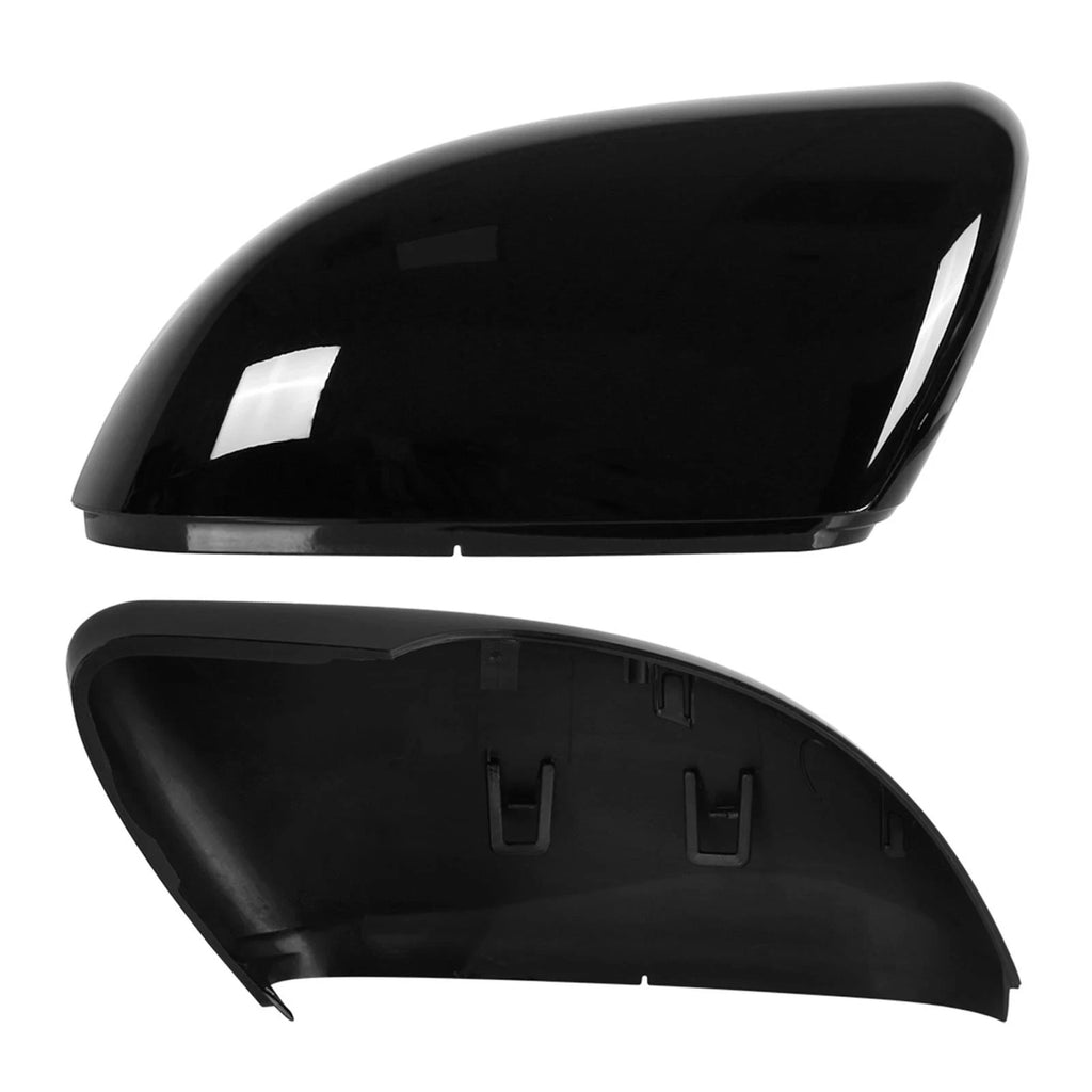 1 Pair Glossy Black Rear View Mirror Cover Caps for Volkswagen Golf 6 (2009–2012)