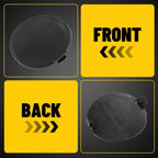 Set of 2 Rear Bumper Tow Hook Cover Caps for Mazda 3 (2014–2018)