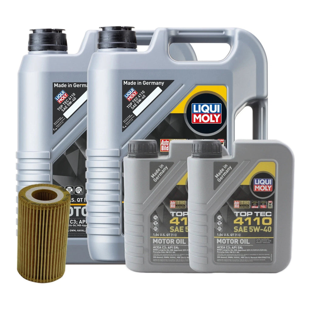 12L Liqui Moly Top Tec 4110 5W-40 Engine Oil Change Kit for Sprinter 3500XD (2010–2023)
