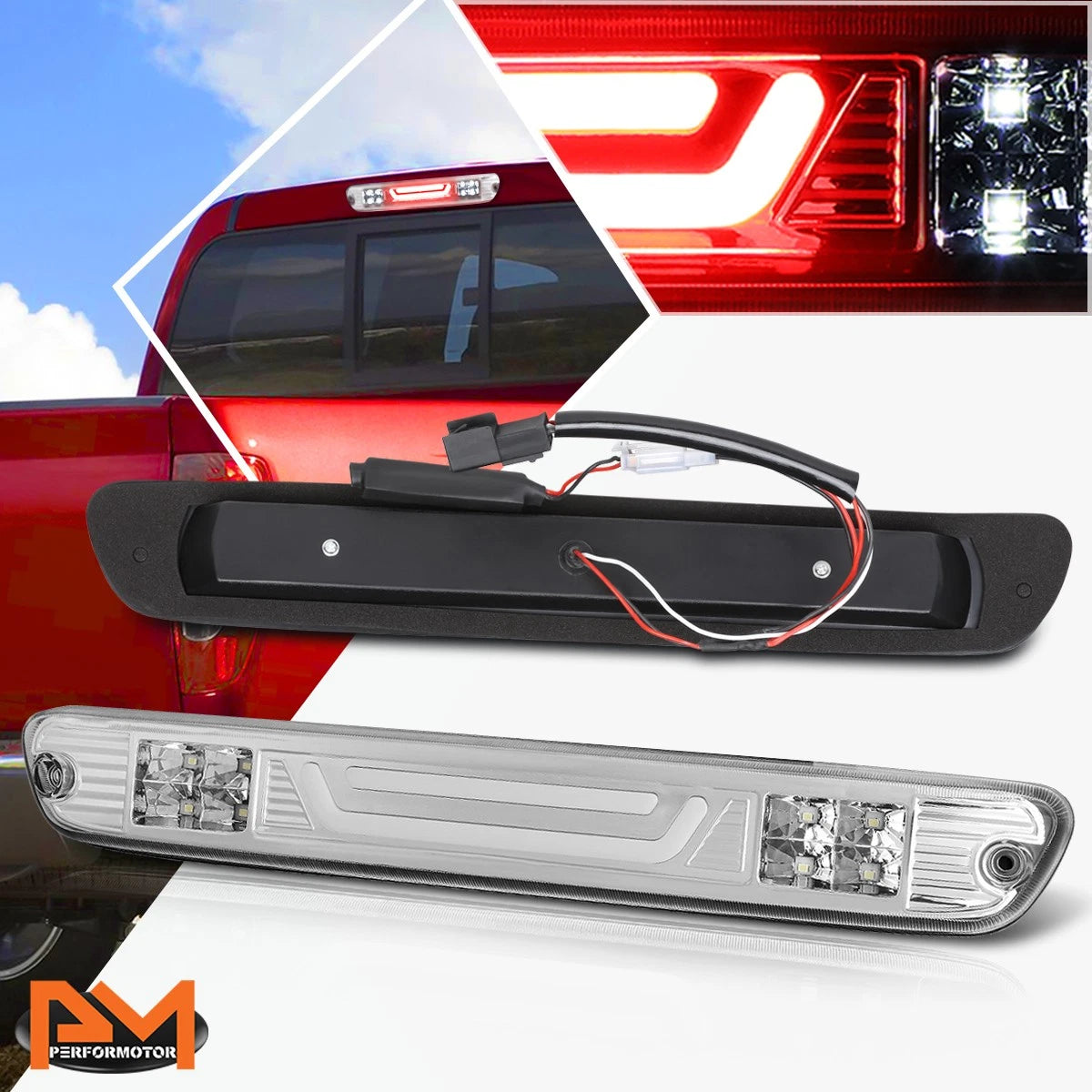 3D LED Bar 3rd Tail Brake Light for Colorado/Canyon (2004–2012) Chrome