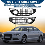 1 Pair Fog Light Grills for Audi A4 B8 (2009–2015) No. 8K0807681J/8K0807682J