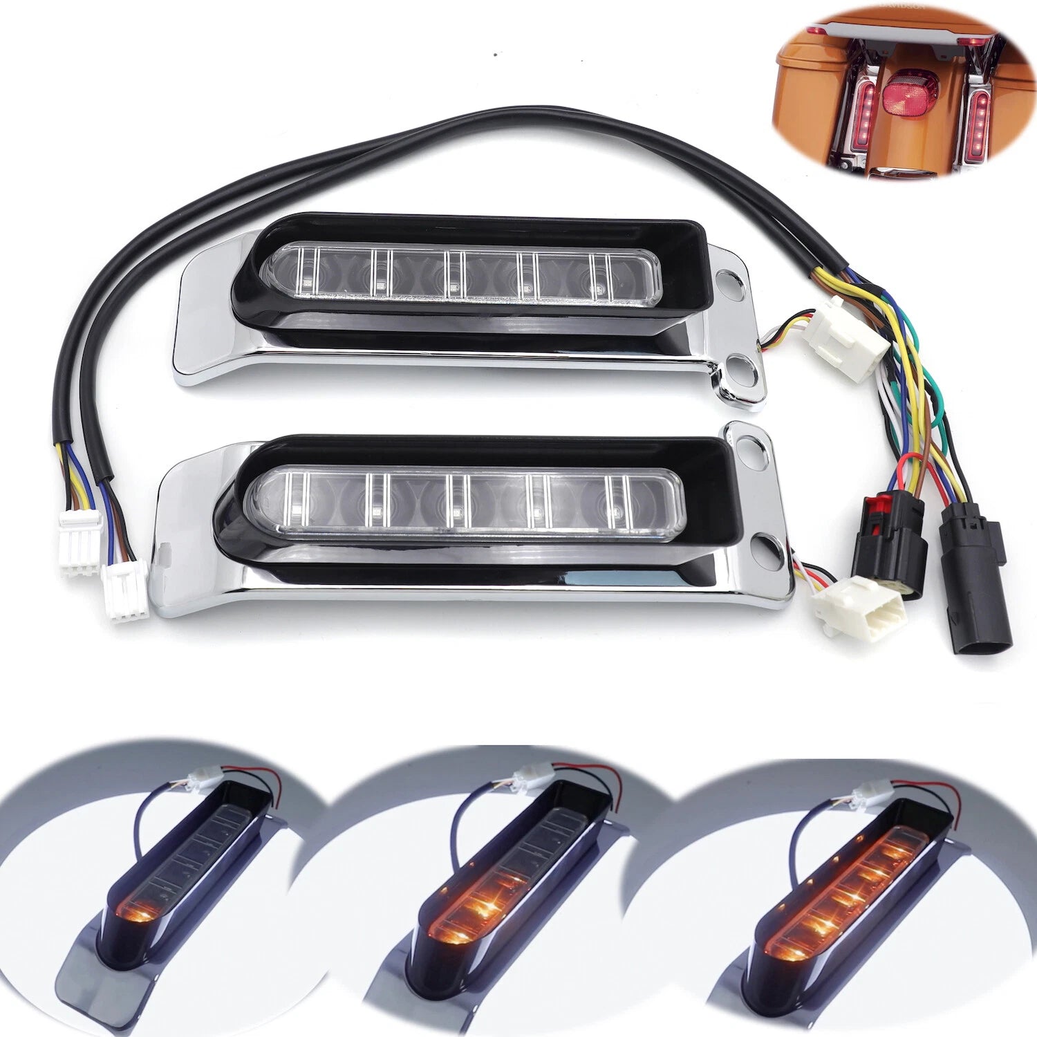 Sequential LED Turn Signal Taillight for Harley Road Glide Ultra (2014–2019)