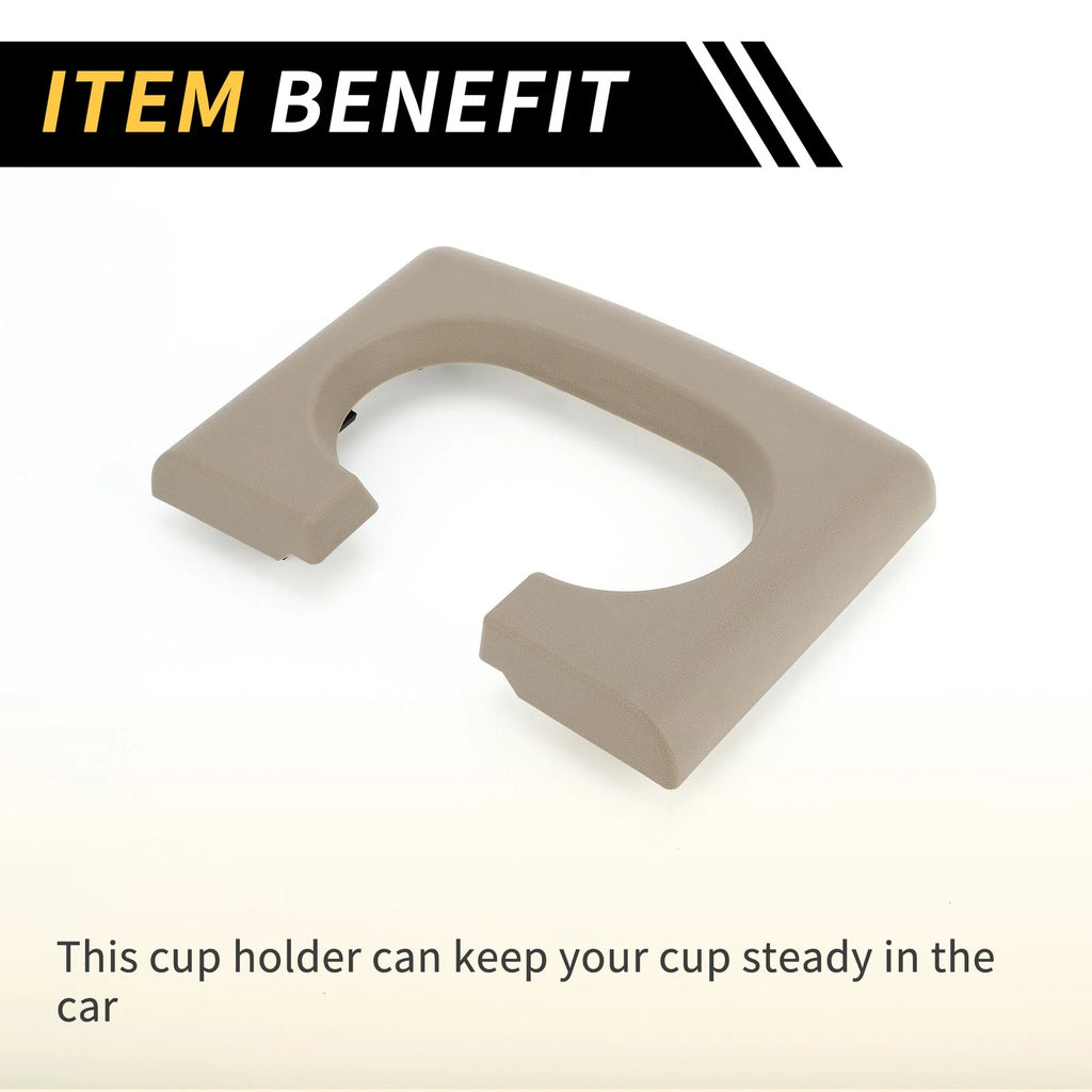 Center Console Cup Holder Pad for Ford F-150 (2004–2014) Brown