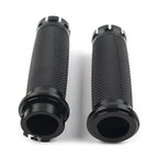 1" Black Handlebar Grips  for Harley Dyna Sportster XL883 1200 Softail (2004-2023)