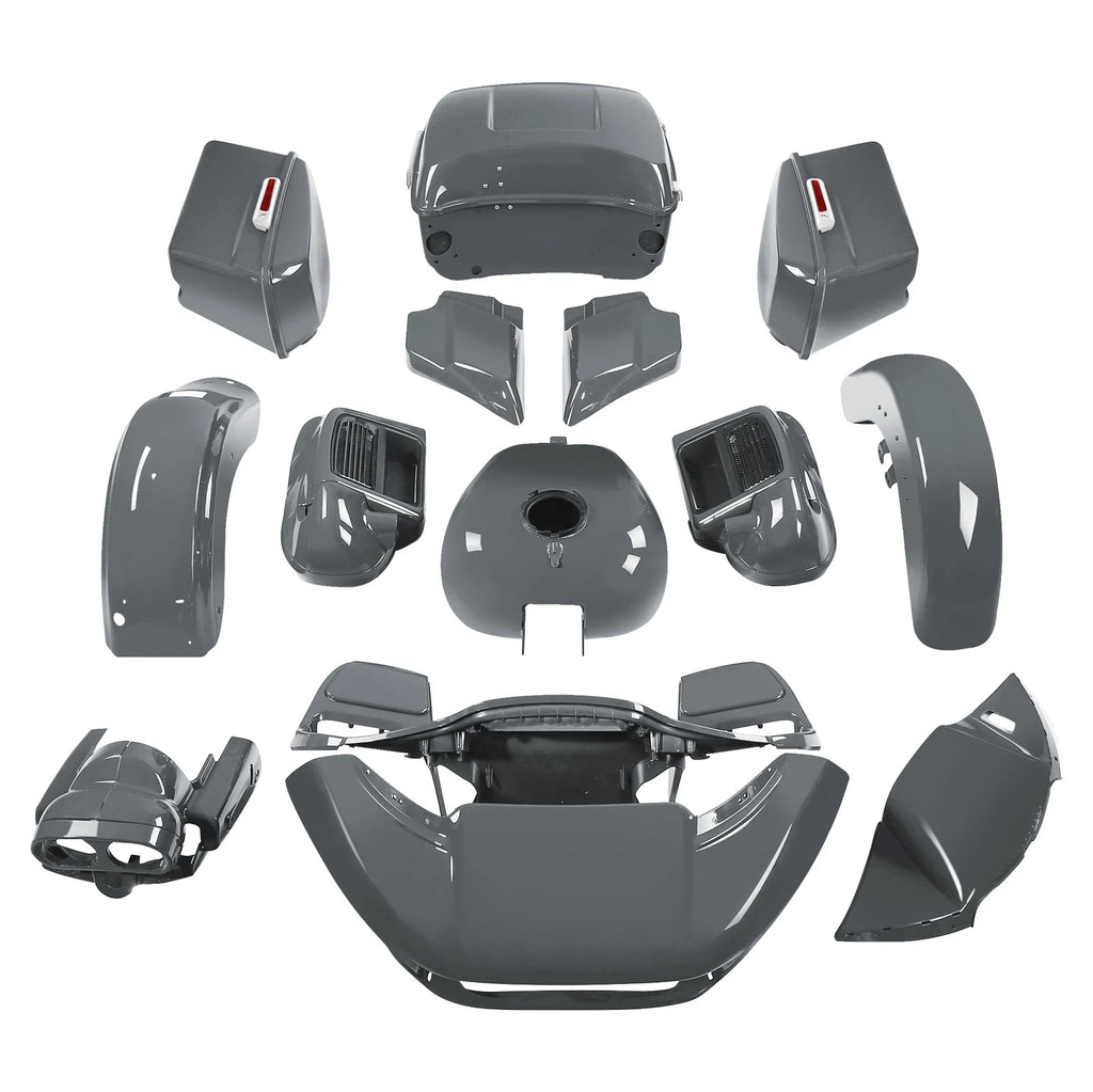 Fairings King Bodywork Kit for Harley CVO Road Glide (2018) Gunship Gray
