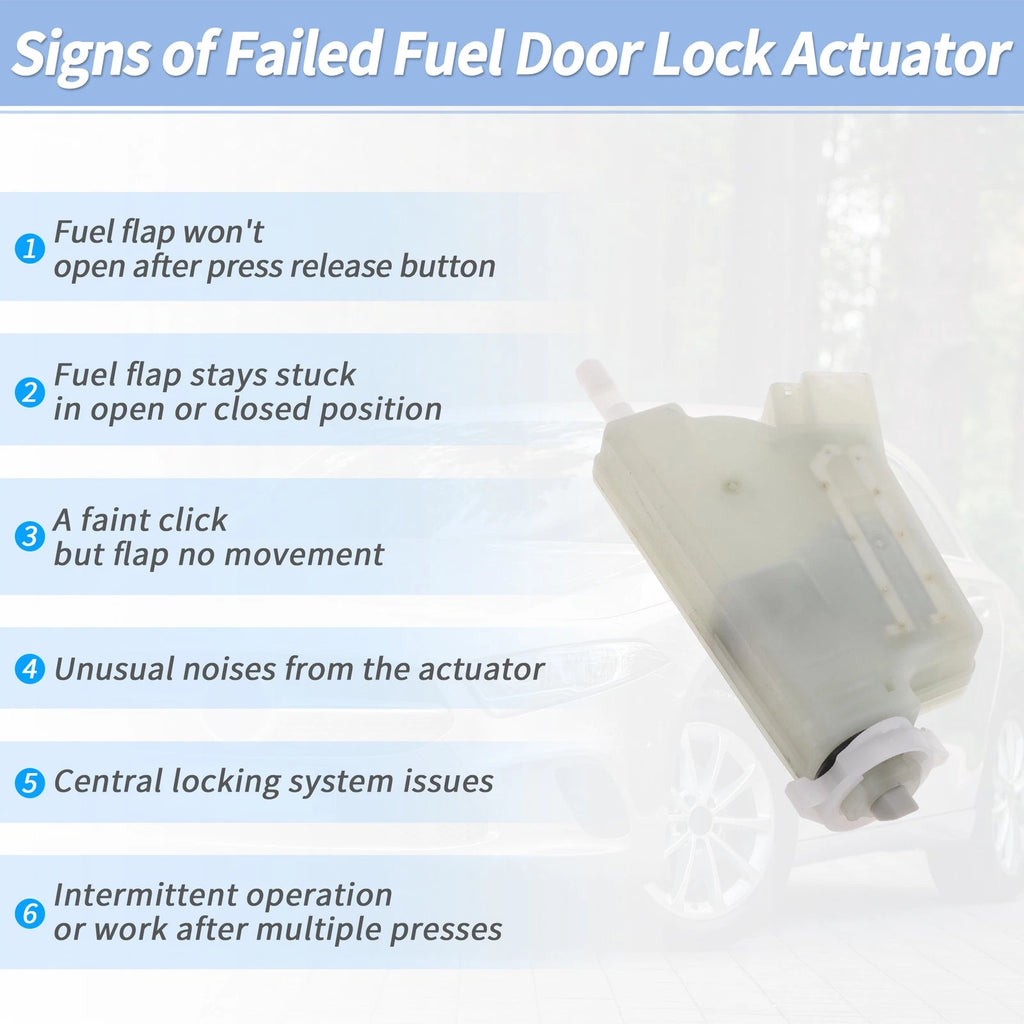 Set of 1 Fuel Filler Flap Door Latch Lock Actuator Motor for Nissan Rogue (2008–2013)