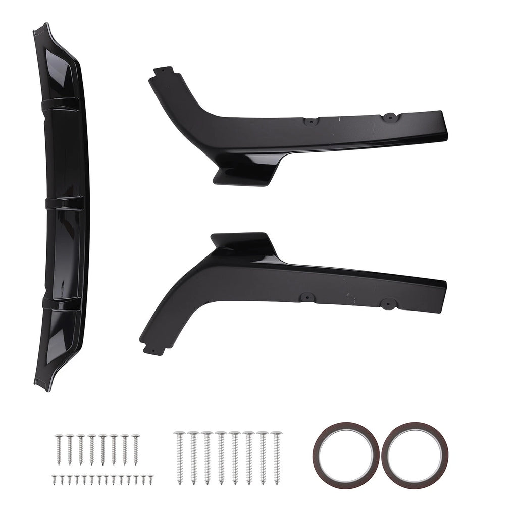 Gloss Black Rear Bumper Diffuser Side Apron Spats for BMW X7 G07 (2019–2025)