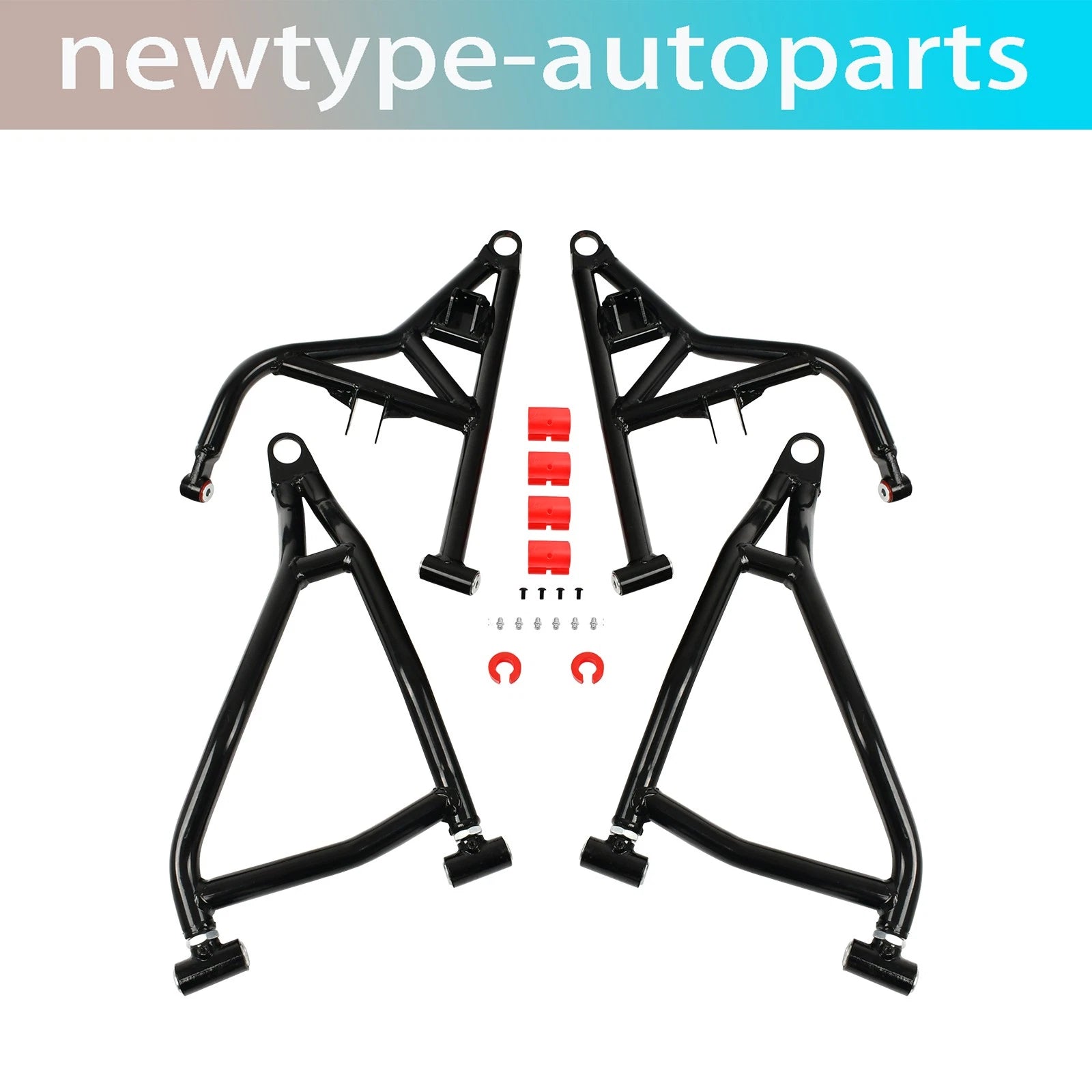 Set of 2 High Clearance Steel Front A-Arms for Polaris RZR XP 1000 (2014–2023)