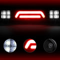 Dual 3D LED Bar Third Tail Brake Light + Cargo Lamp for Dodge Ram (2002–2009)