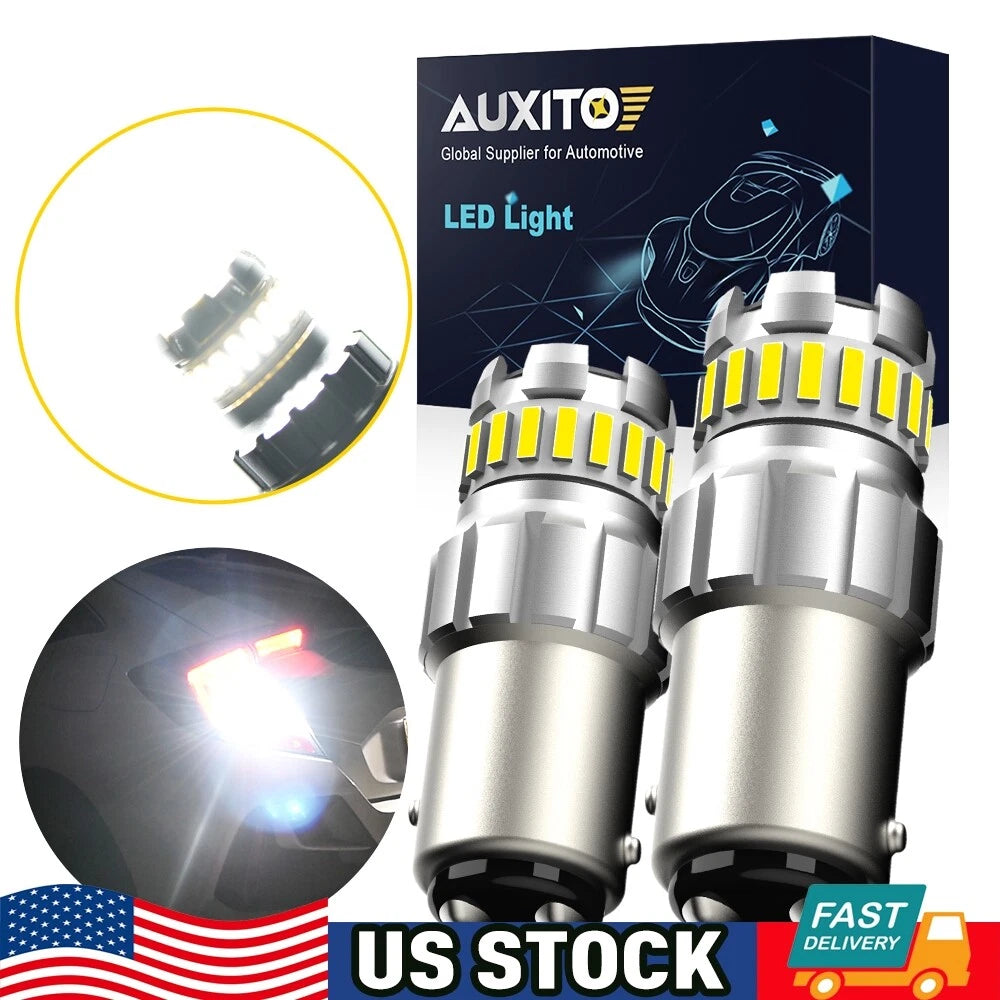 2X 1157 LED Parking Reverse Turn Signal Brake Light Bulb for AUXITO (Error Free)