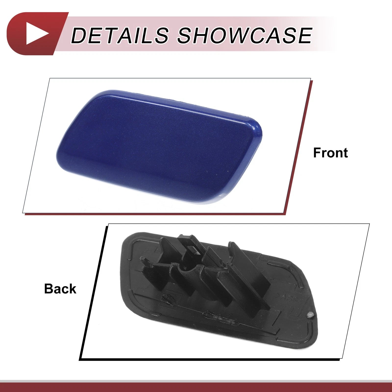 Front Left Washer Nozzle Cover Cap for Subaru Forester (2016–2018) Blue