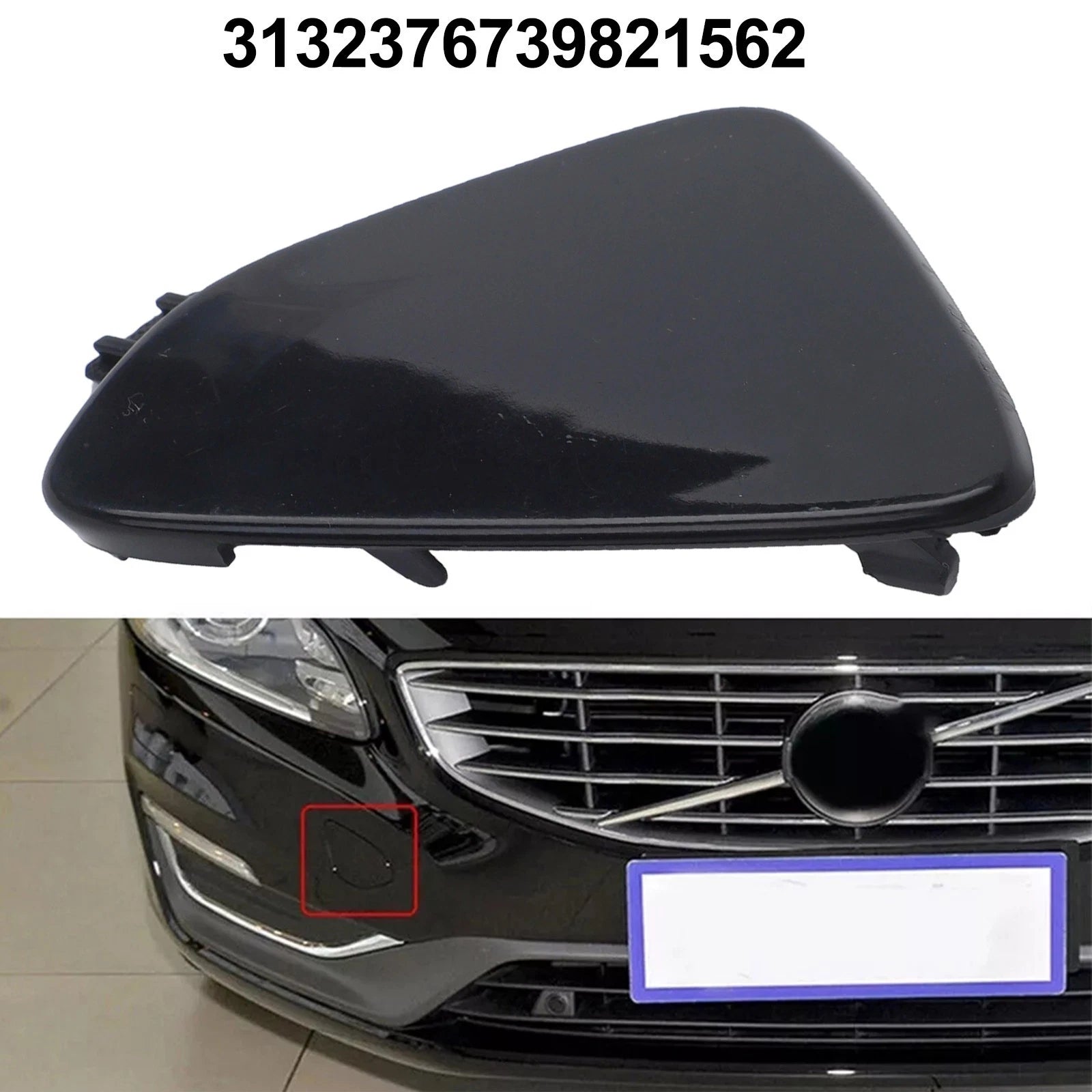 Tow Hook Cover Cap for Volvo XC60 (2014–2017) 39821562