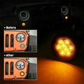 2X Amber LED Signal Turn Lights for Jeep Wrangler JK (2007–2018) Smoked V