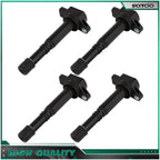 Set of 4 Ignition Coils for Honda Accord Civic CR-V Element S2000 Acura TSX RDX RSX
