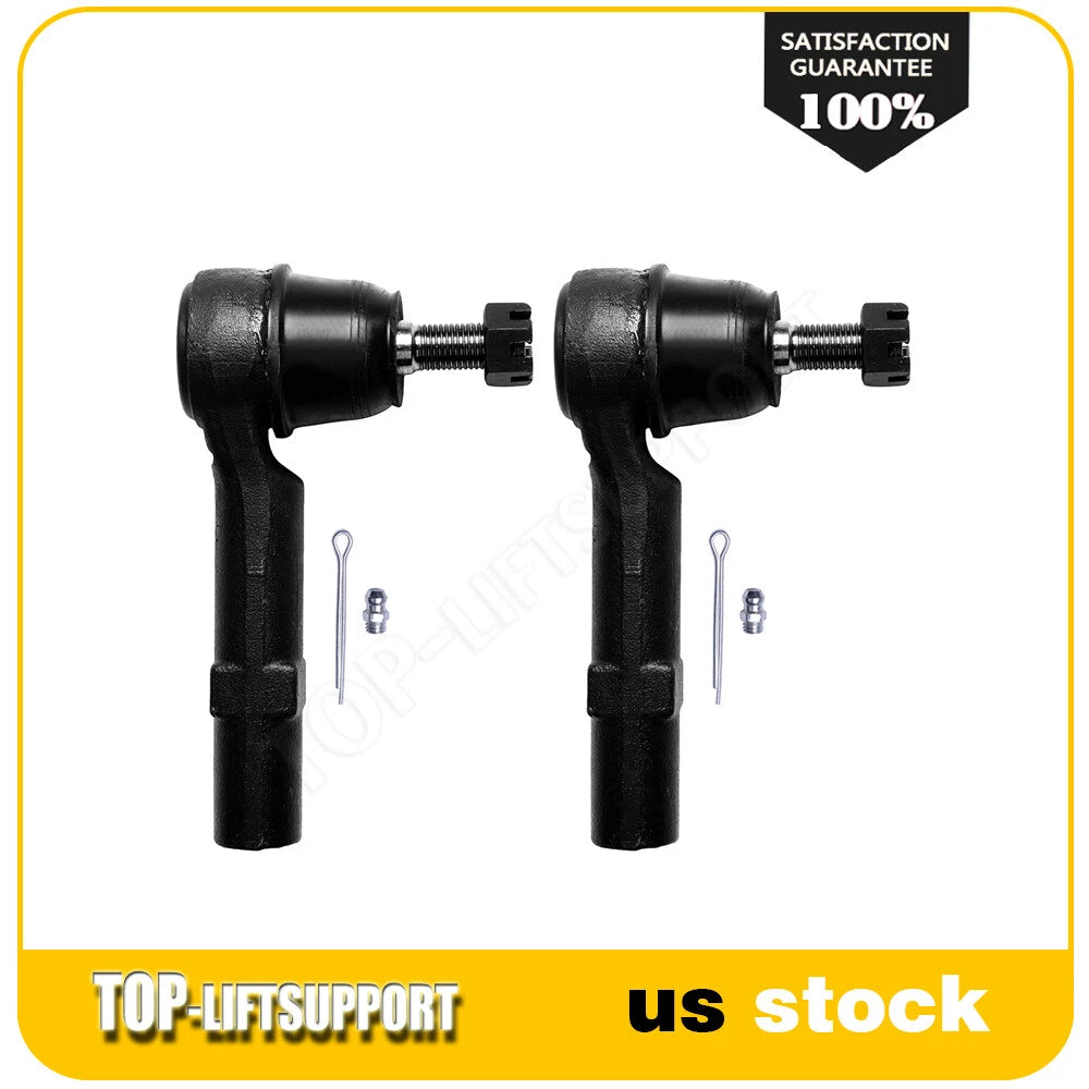 Set of 2 Front Outer Tie Rods for Saturn Outlook, Chevy Traverse, Acadia, Buick Enclave