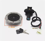 Ignition Switch Lock Key Assembly for Kawasaki ZX6R ZX7R ZX9R ZZR600 ZXR