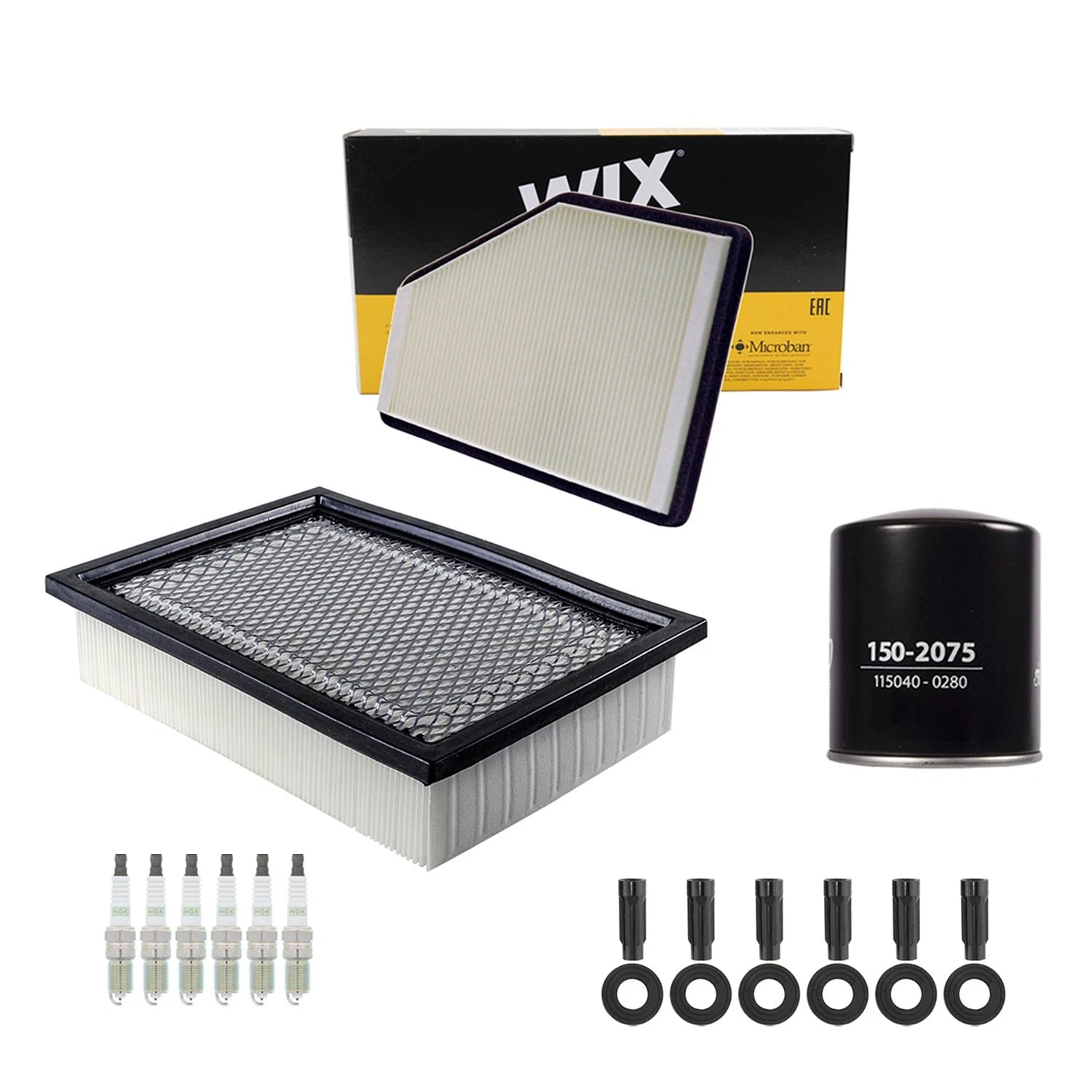 Tune Up Kit with 6 NGK Spark Plugs & Boots for Escape Mariner (2007)