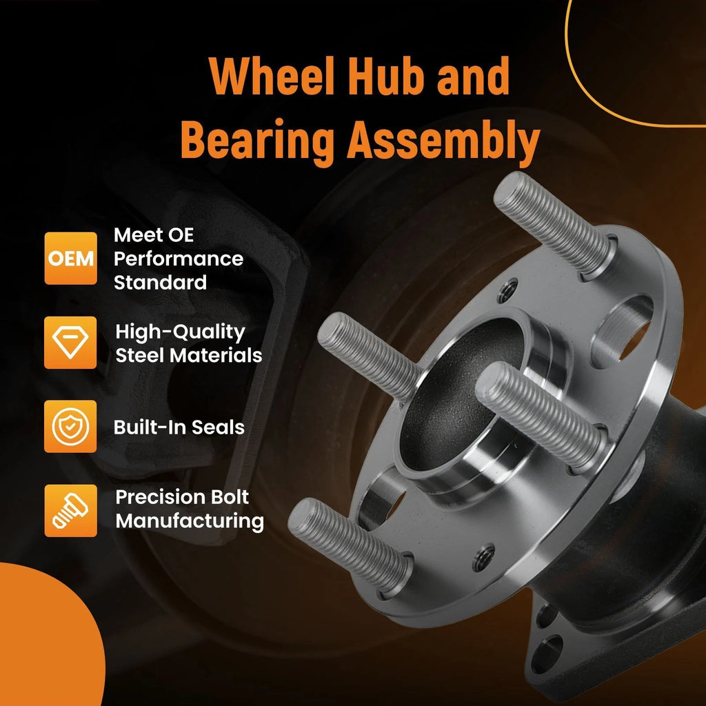 Set of 2 Rear Wheel Hub Bearing Assemblies for Mazda 2 (2011–2014) 512468 WA512468