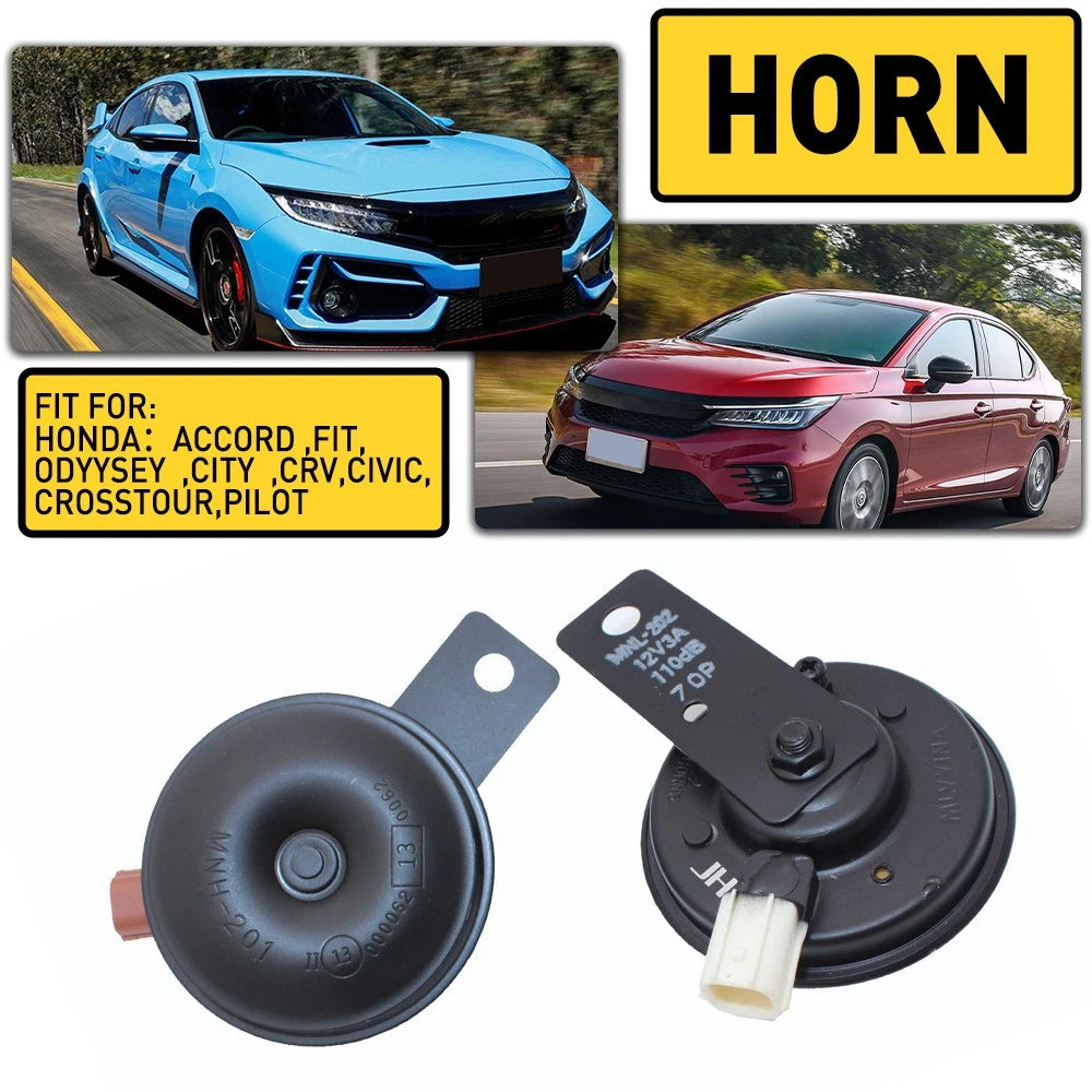 Dual-tone Snail Horn for Honda Accord, Fit, Odyssey, City, CR-V, Civic