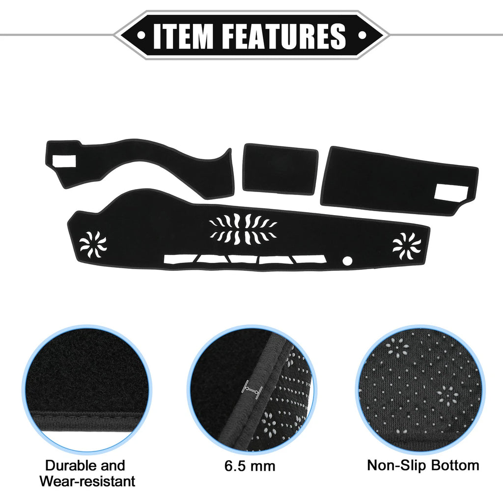 Dashboard Cover Mat Protector for Lexus IS 30 Series (2013–2023) Black