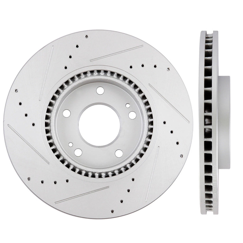 Drilled Rotors and Ceramic Brake Pads Kit for Hyundai Sonata (2005–2008)