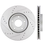 Drilled Rotors and Ceramic Brake Pads Kit for Hyundai Sonata (2005–2008)
