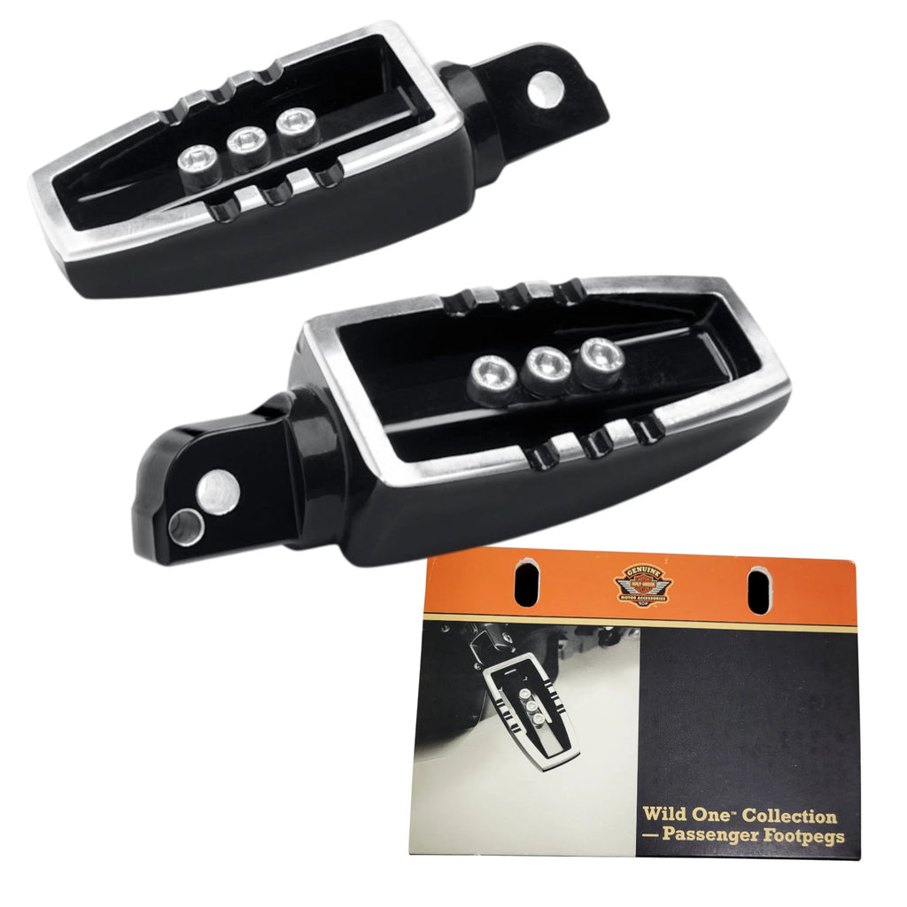 OEM Wild One Passenger Footpegs for Harley-Davidson (2021–Present) Gloss Black
