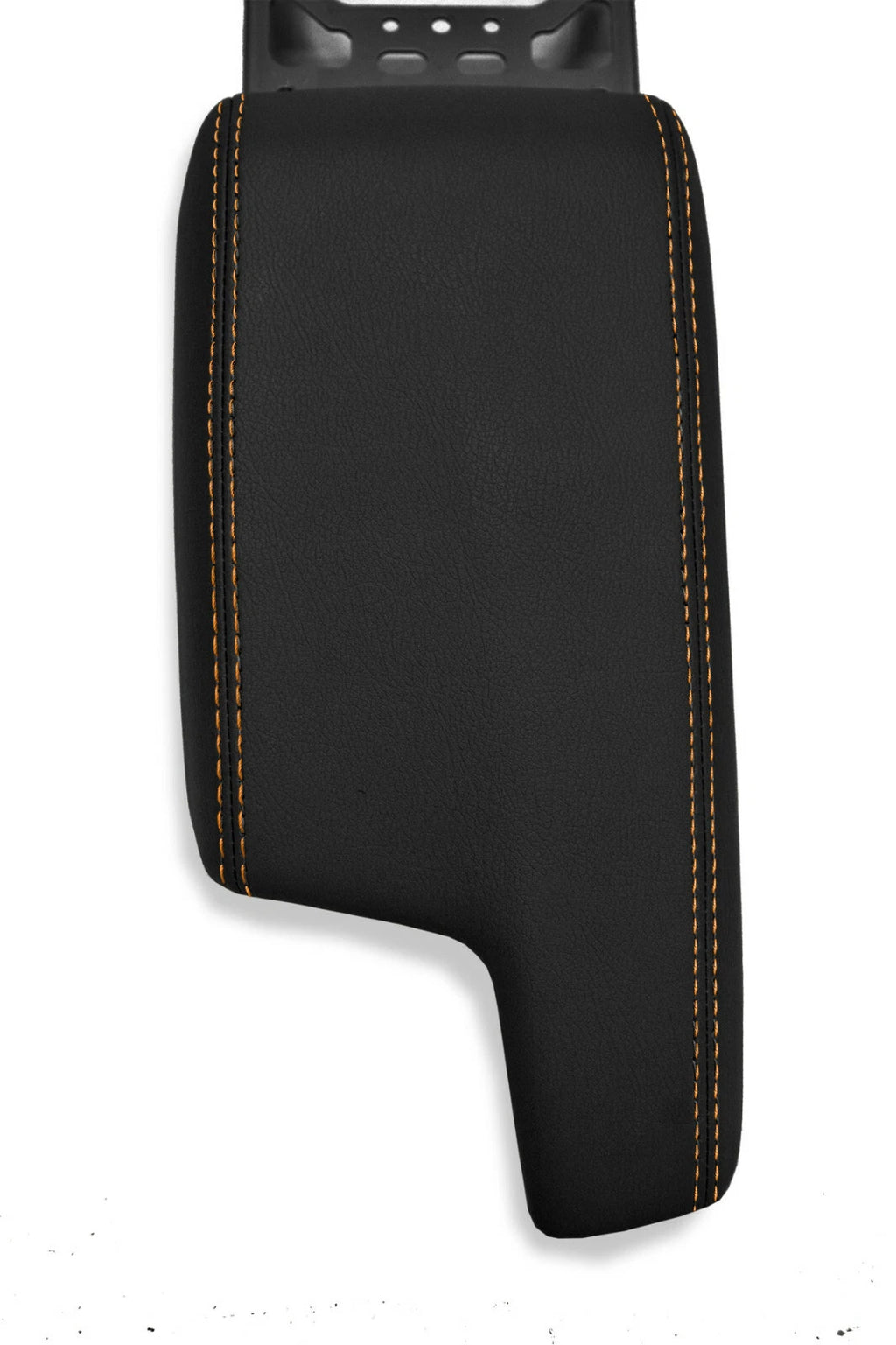 Leather Console Lid Armrest Cover for Subaru Impreza (2017–2020) Orange Stitch