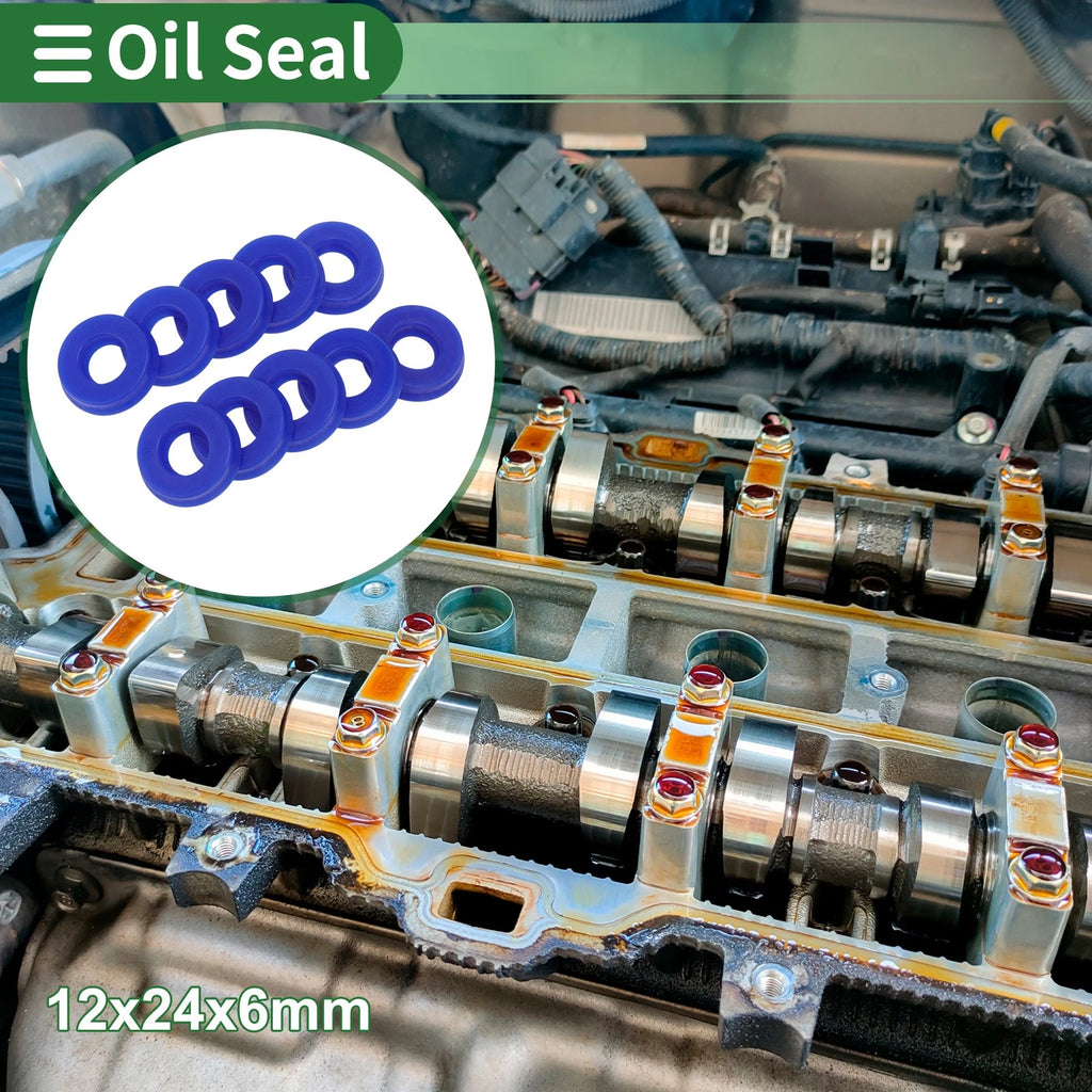 Set of 10 Oil Seal Rotary Shaft Seal 12x24x6mm for Various Models