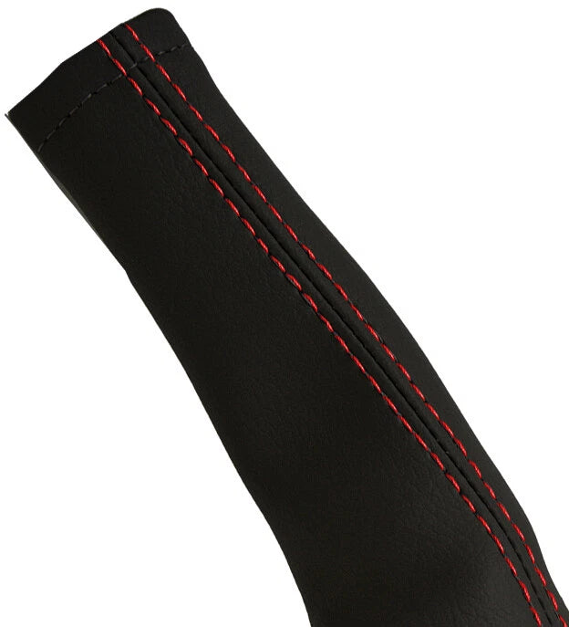 E Brake Boot Cover for Audi TT (1998–2006) Red Stitch Leather