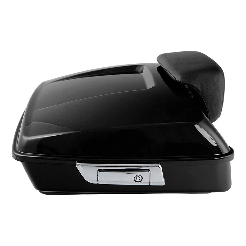 Chopped Trunk & Black Mount Rack for Harley Touring (1997–2008)
