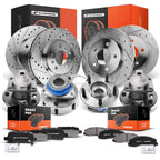 Drilled Rotors & Brake Pads Set for Chevy 