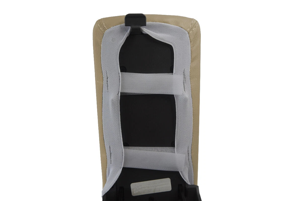 Leather Console Lid Pull Over Cover for Hyundai Tucson (2005–2009) Beige