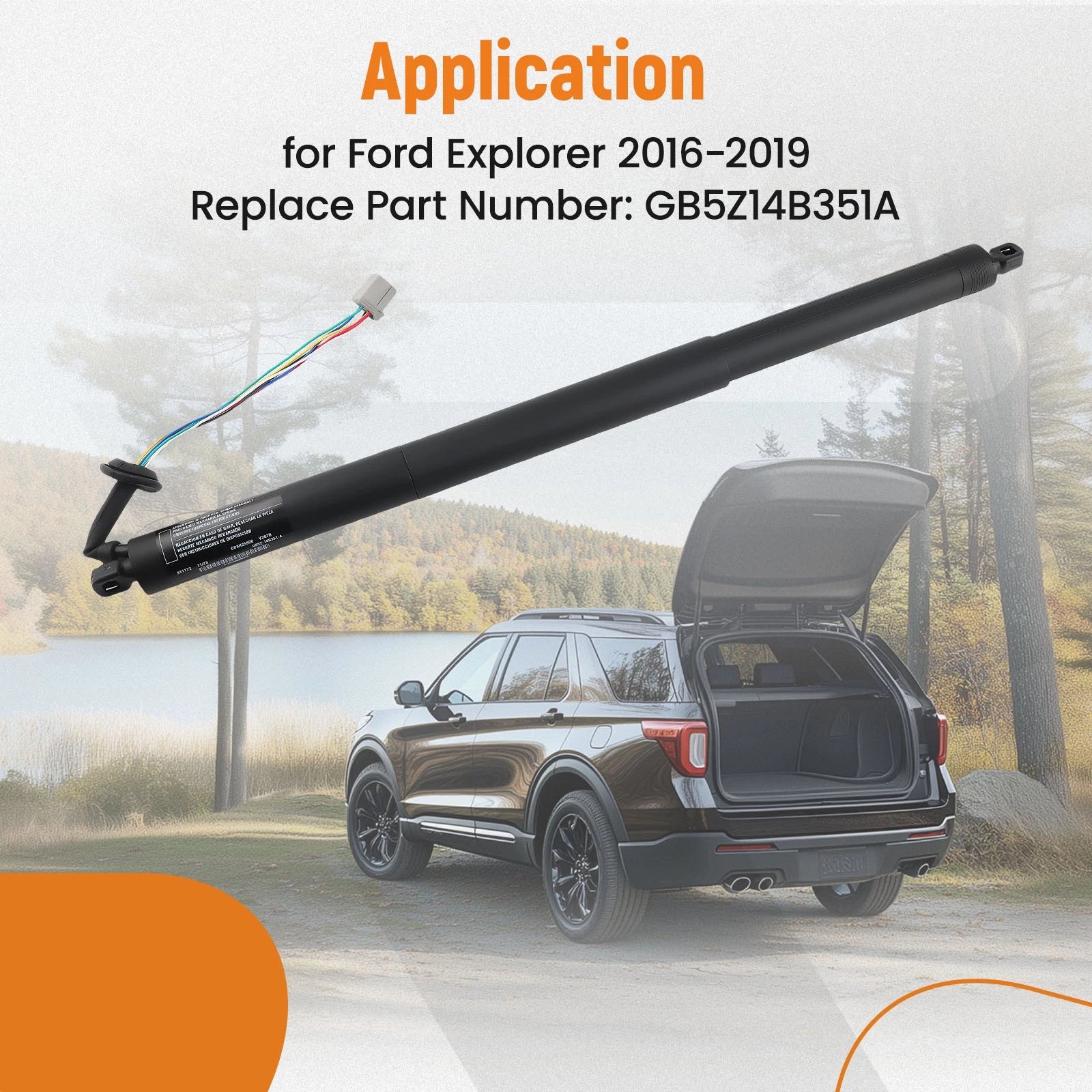 Rear Left Power Hatch Lift Support for Ford Explorer (2016–2019) GB5Z14B351A