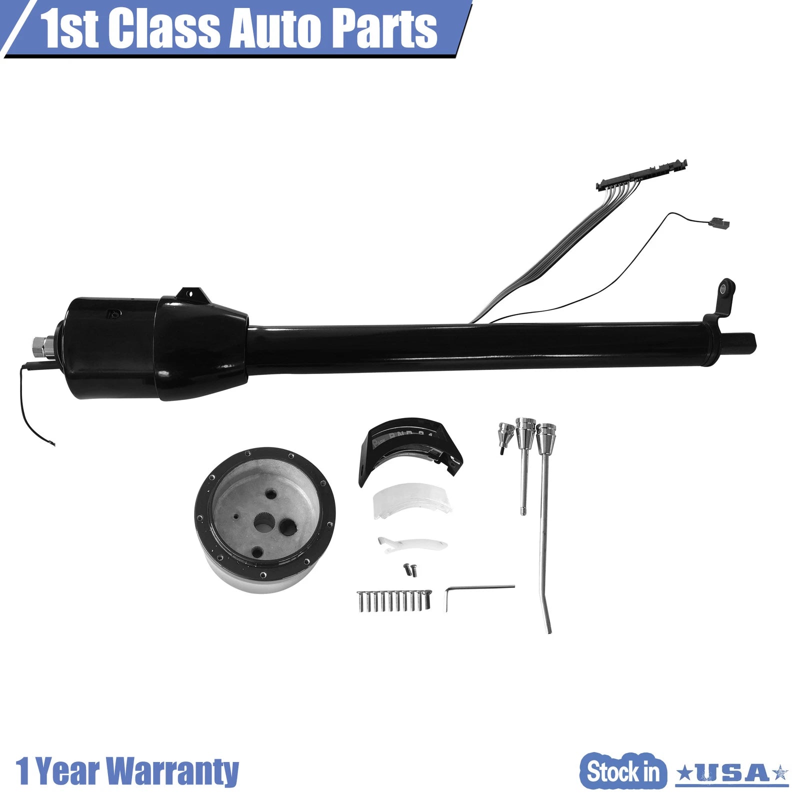 30" Steering Column Tilt Adapter for GM Universal (No Key, 9 Holes)