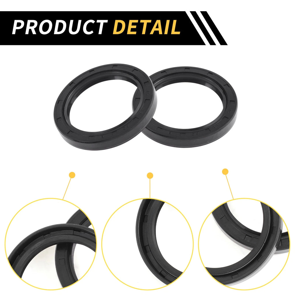 Set of 5 Oil Seal Rotary Shaft Seal NBR Rubber 45x60x8mm