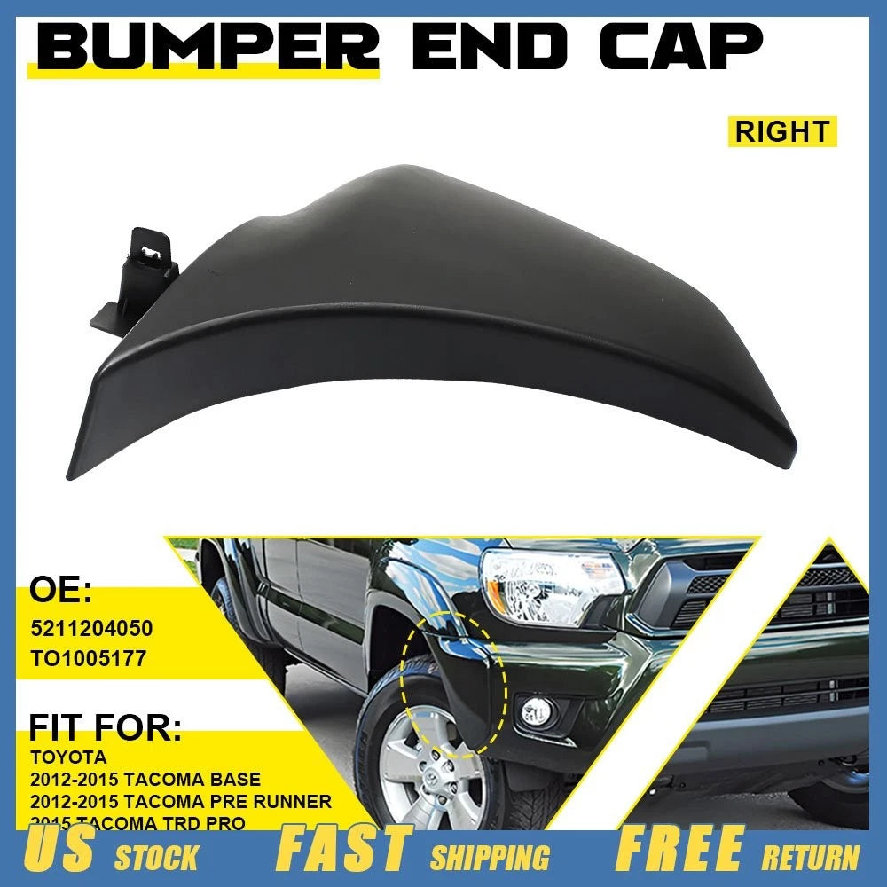 RH Front Bumper End Cap for Toyota Tacoma (2012–2015)