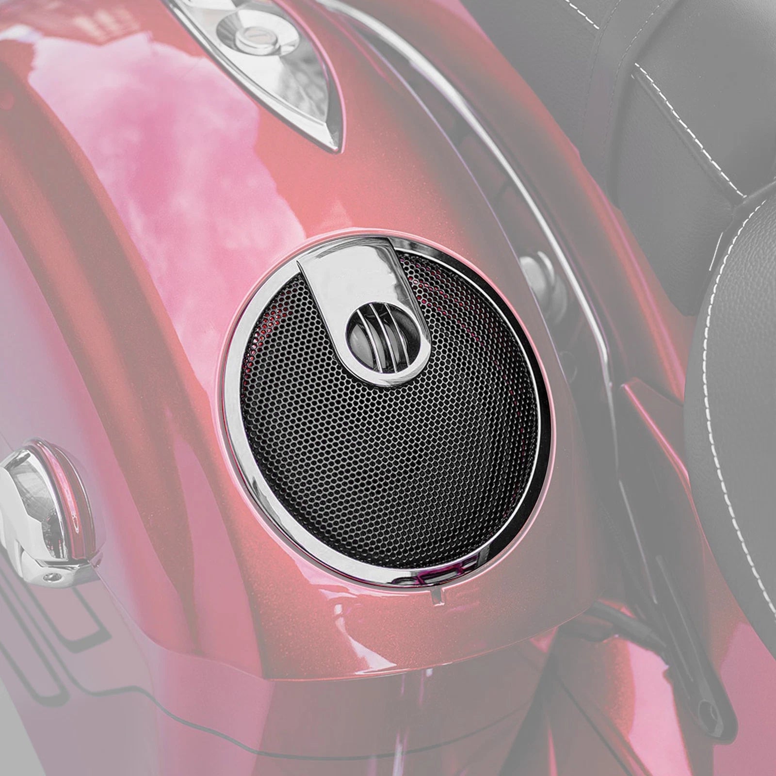 6.5" Saddlebag Speaker Lid Grill for Indian Chieftain (2014–2023)