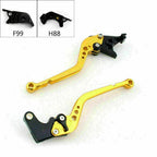 Long Brake Clutch Levers for Kawasaki ZZR/ZX1400 SE (2016–2017) Gold T9