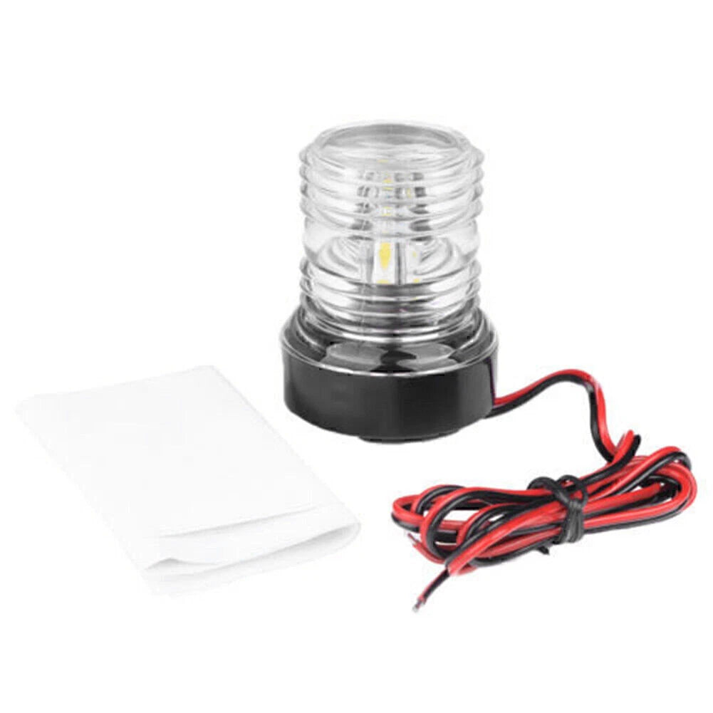 2X 360° White LED Navigation Light for Marine Boat Yacht (All Round)