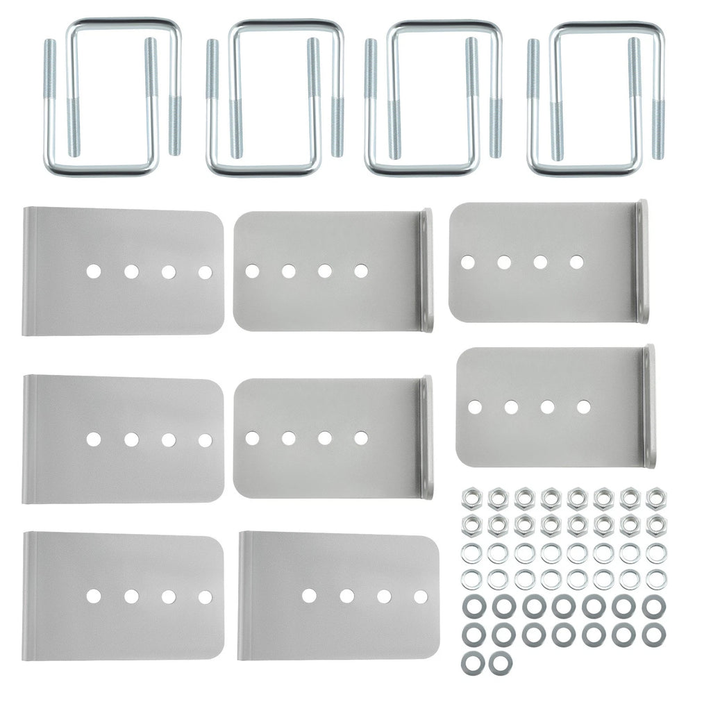 8 Pack L-Type Boat Trailer Bunk Brackets for 3 x 3 Crossmember