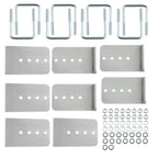 8 Pack L-Type Boat Trailer Bunk Brackets for 3 x 3 Crossmember