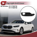 1 Pc Fog Light Grill for BMW 320i (2012–2015) No. 51117300738 Black