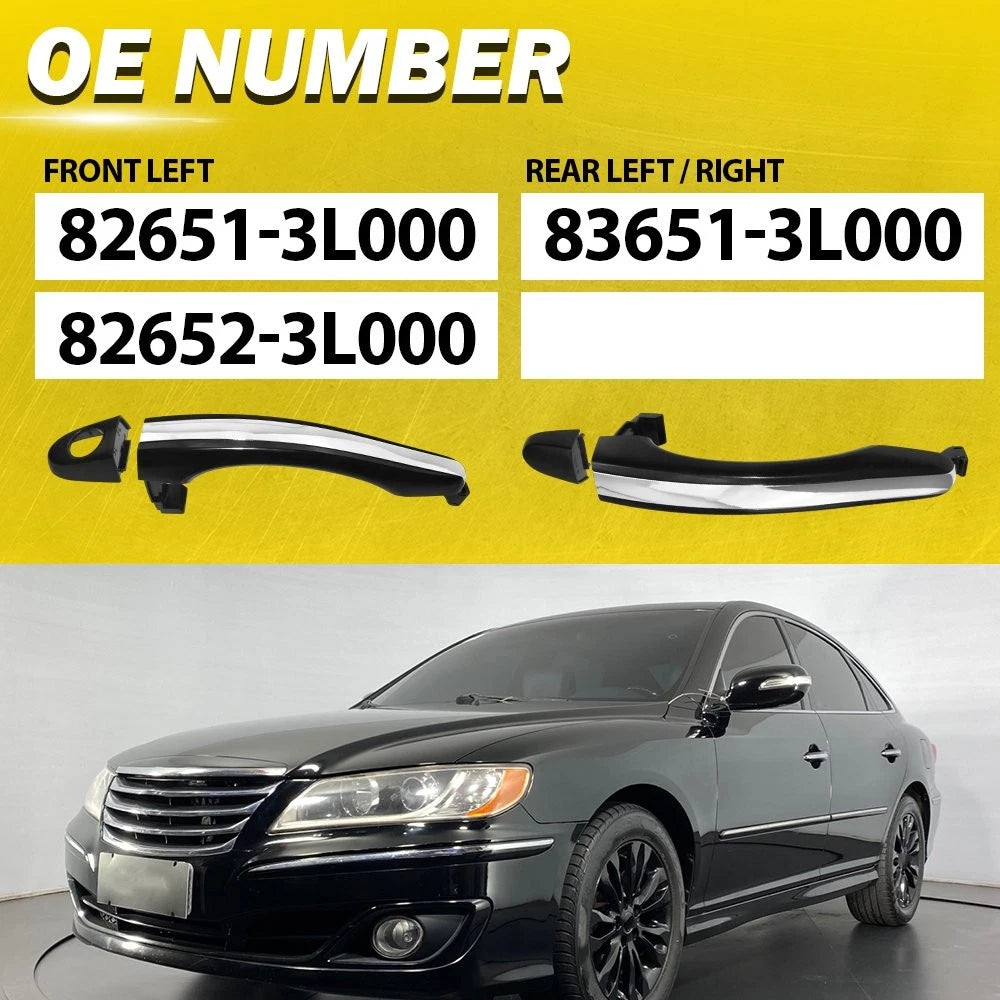 2X Exterior Door Handle for Hyundai Azera (2006–2011) 836523L000