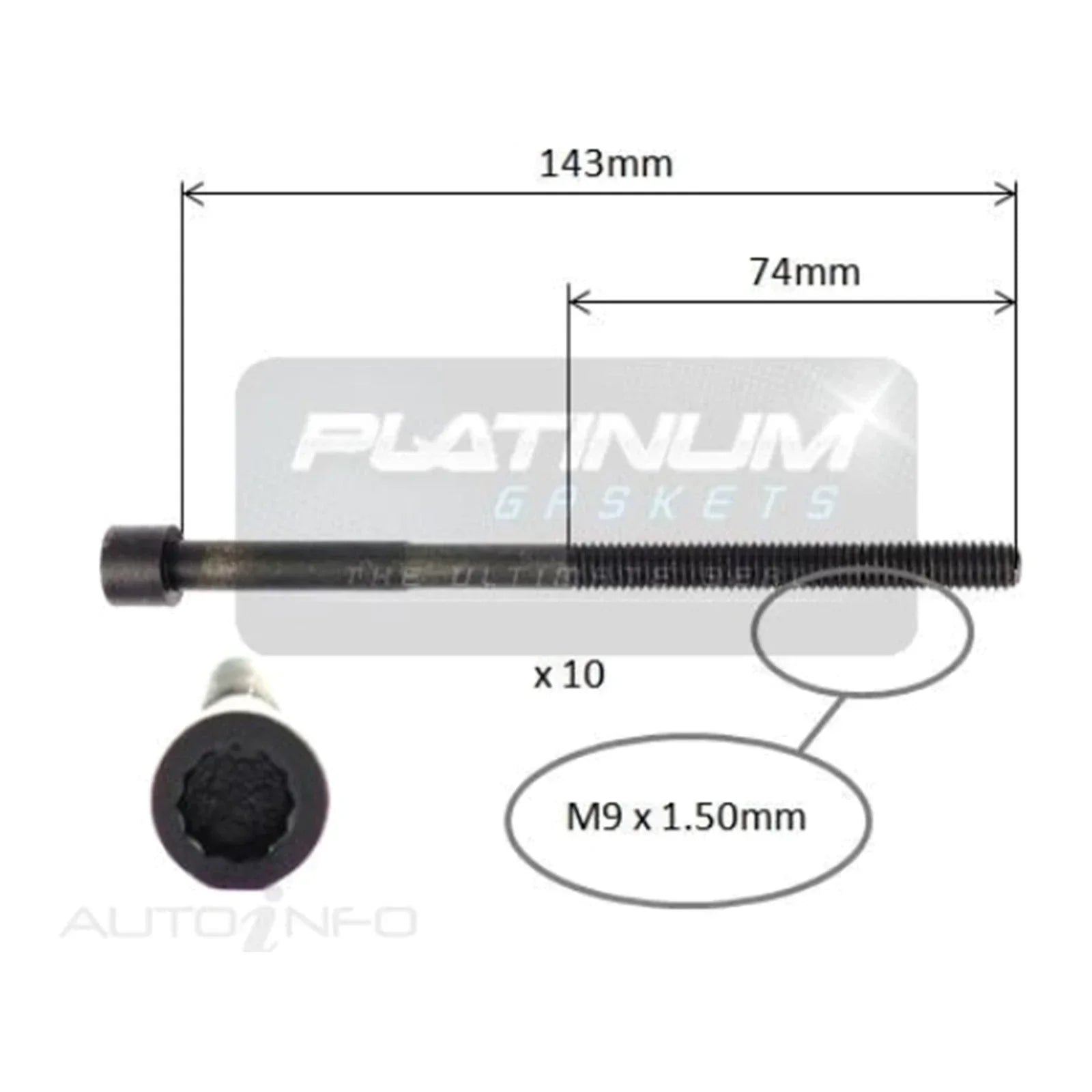Engine Cylinder Head Bolt Set for Toyota Yaris NCP130 4cyl 1.3L 2NZ-FE 2011~2019