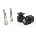 Black Swingarm Spools 10mm for Kawasaki Ninja Z1000, ER-6N, EX250F, EX650, ZRX1100