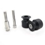 Black Swingarm Spools 10mm for Kawasaki Ninja Z1000, ER-6N, EX250F, EX650, ZRX1100