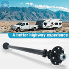 Trailer Axle 7000 lb Idler 8 Lug 95" Hubface 80" Spring Center 8x6.5 Bolt