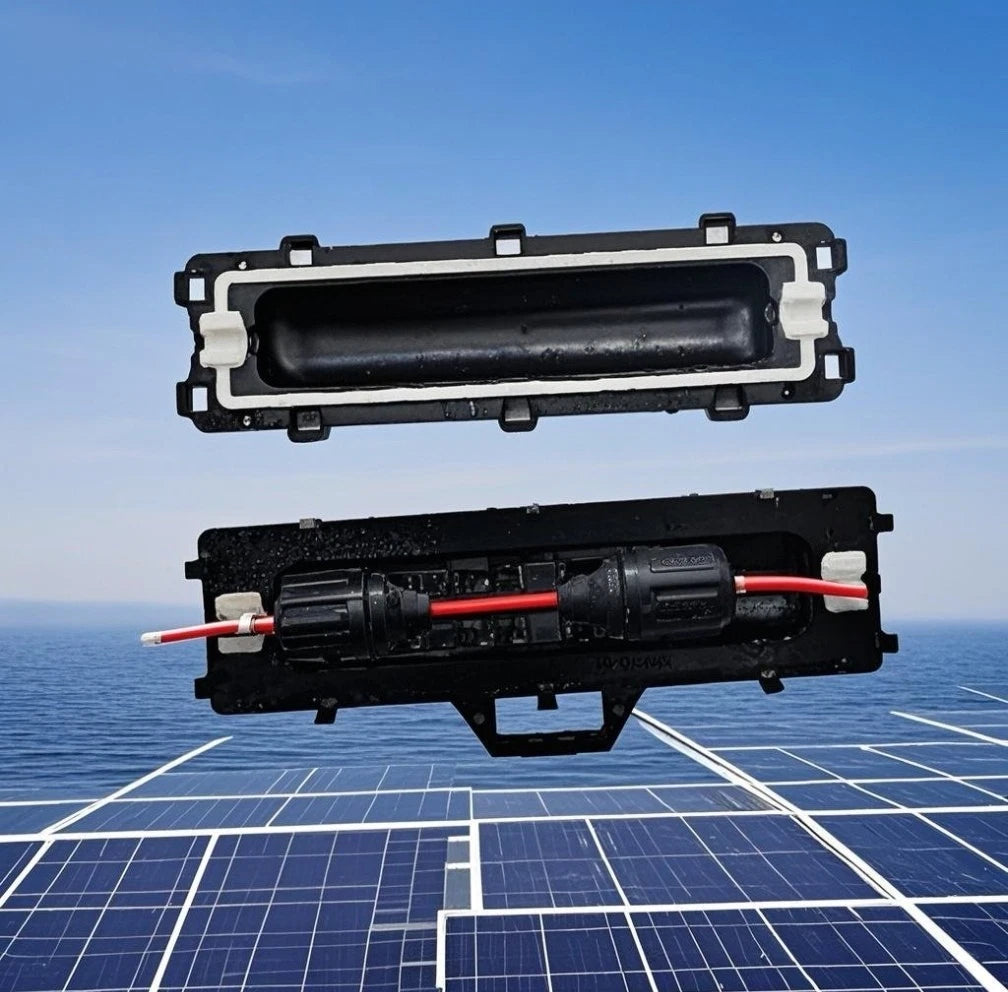 Marine photovoltaic connector protection box with strong temperature resistance